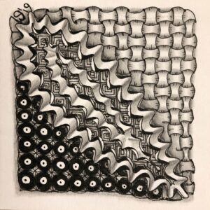 Zentangle, het eindresultaat